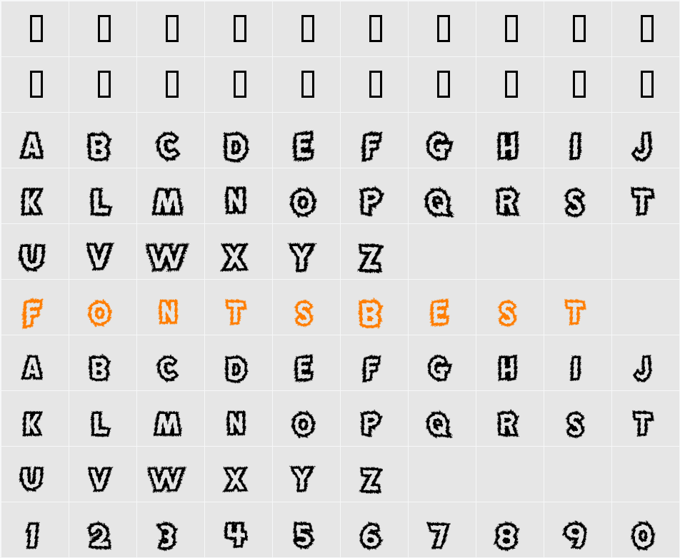 MadScience Character Map