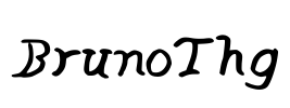BrunoThg Font Image