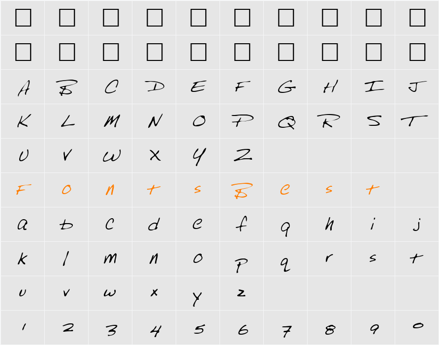 Bobbo Character Map