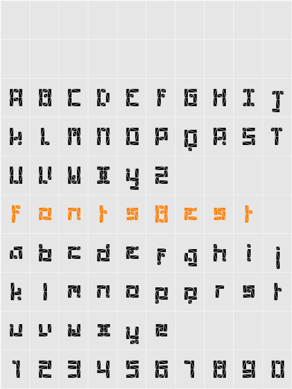 Polygon Character Map