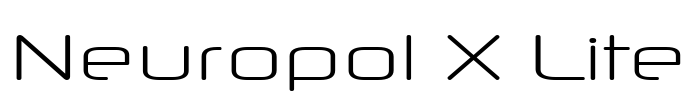 Neuropol X Lite Font Image