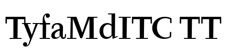 TyfaMdITC TT Font Image
