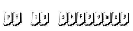 pf_in-shadowed Font Image