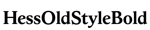 HessOldStyleBold Font Image