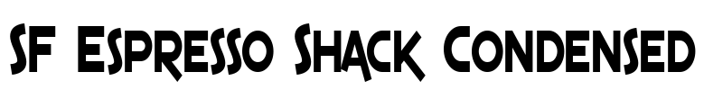 SF Espresso Shack Condensed Font Image