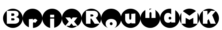 BrixRoundMK Font Image
