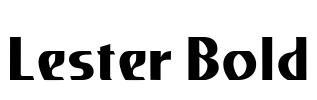 Lester Bold Font Image