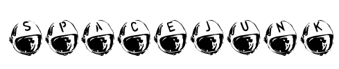 SpaceJunk Font Image