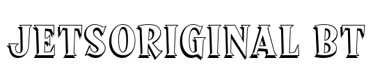 JetsOriginal BT Font Image