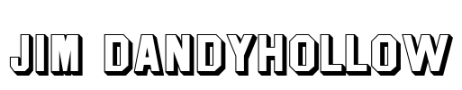 Jim DandyHollow Font Image