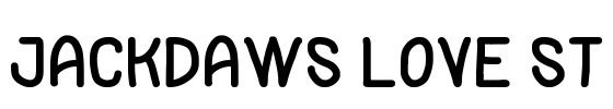 Jackdaws Love St Font Image