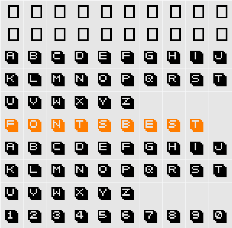bitween 10 Character Map