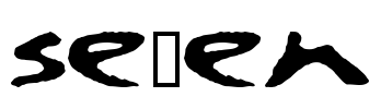 se7en Font Image