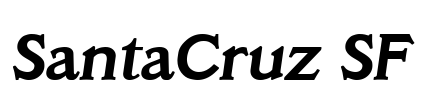 SantaCruz SF Font Image