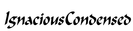 IgnaciousCondensed Font Image