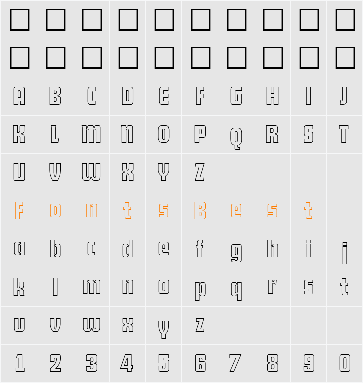 DekoDisplayOpen-Serial DB Character Map