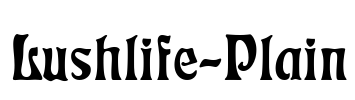 Lushlife-Plain Font Image