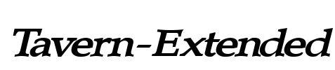 Tavern-Extended Font Image