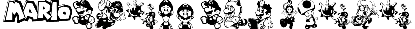 Mario and Luigi Font Image