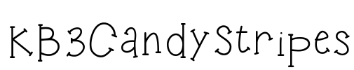 KB3CandyStripes Font Image