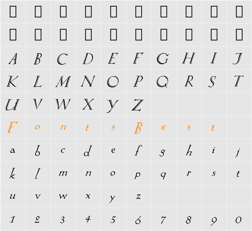 Springtime_Alternate Character Map