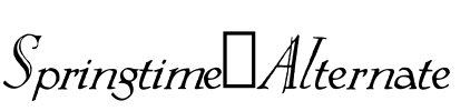 Springtime_Alternate Font Image