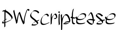 PWScriptease Font Image