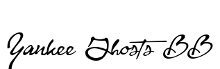 Yankee Ghosts BB Font Image