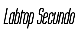 Labtop Secundo Font Image