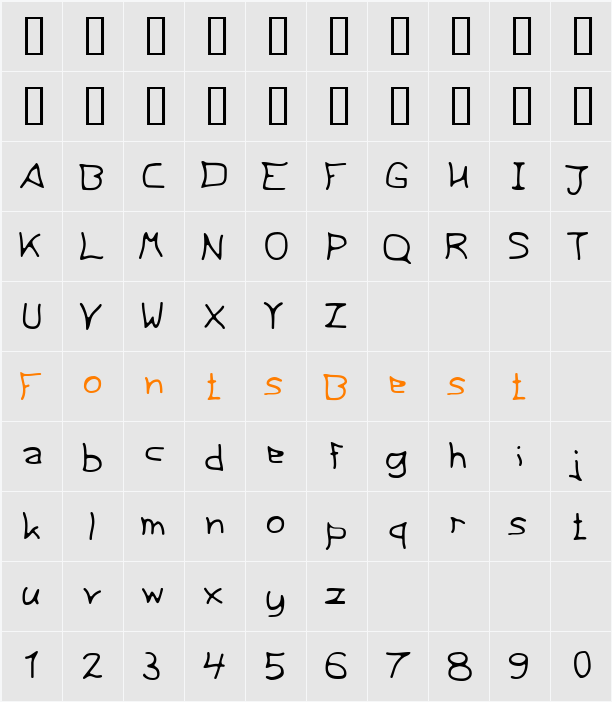 thirtyeight Character Map