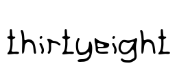 thirtyeight Font Image