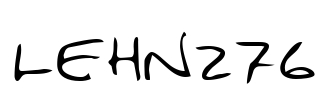 LEHN276 Font Image