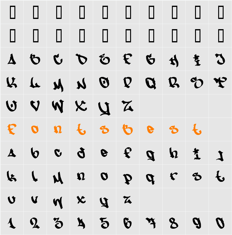 NfS MW Character Map