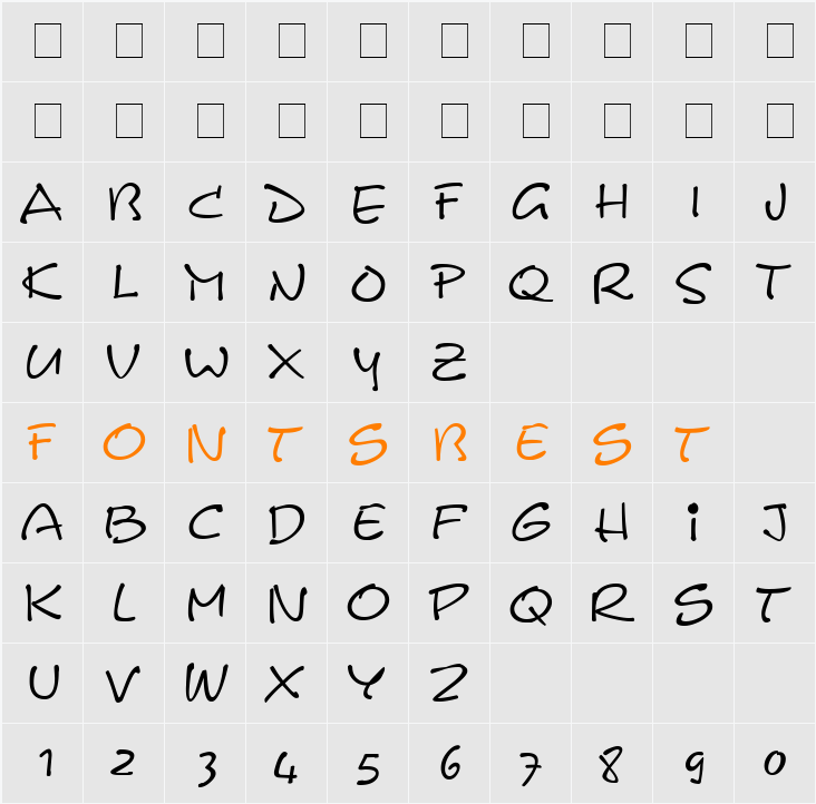 Pyxidium Caps Character Map