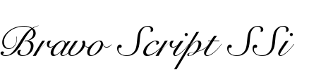 Bravo Script SSi Font Image