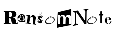 RansomNote Font Image
