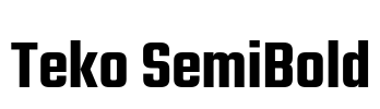 Teko SemiBold Font Image