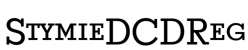 StymieDCDReg Font Image