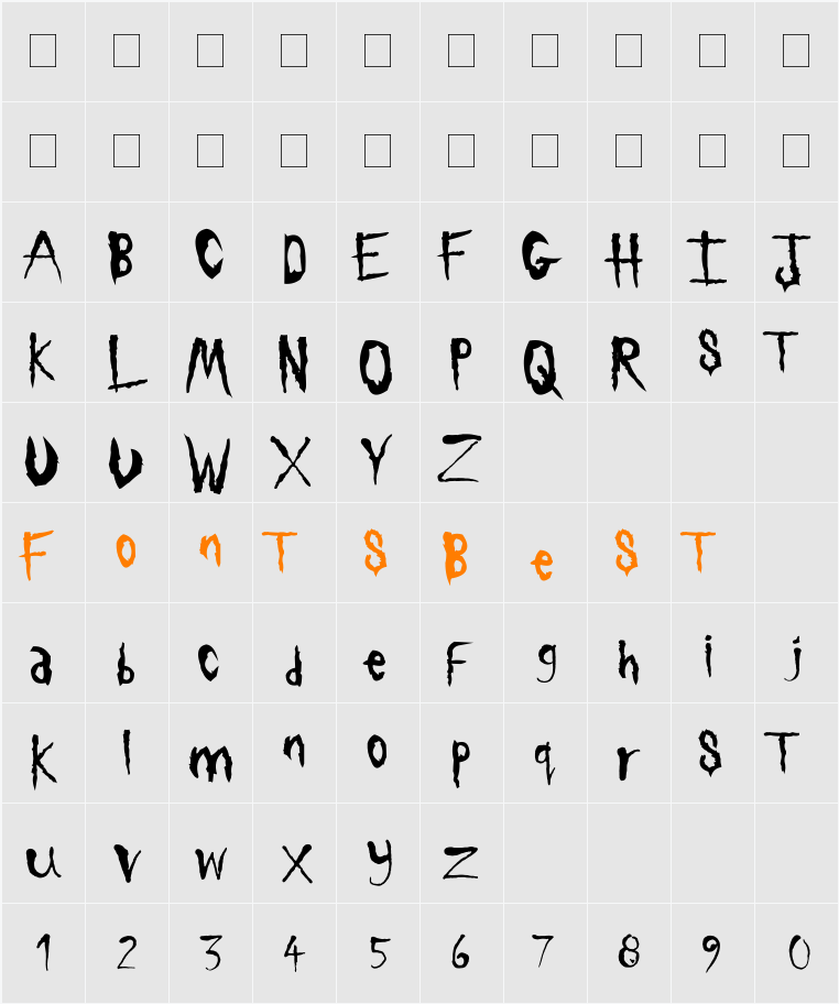 Sickness Character Map