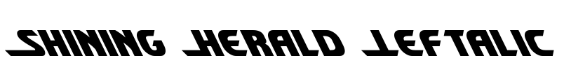 Shining Herald Leftalic Font Image