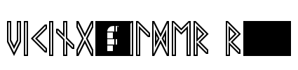 VIKING, ELDER Runes Font Image
