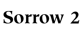Sorrow 2 Font Image