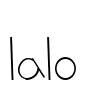 lalo Font Image