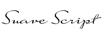 Suave Script Font Image