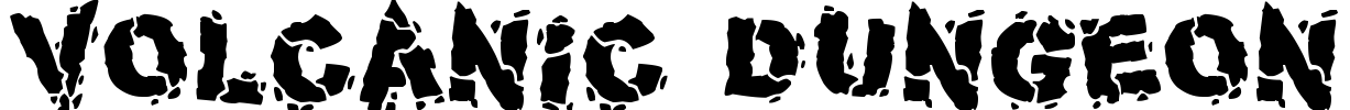 Volcanic Dungeon Font Image