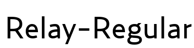 Relay-Regular Font Image