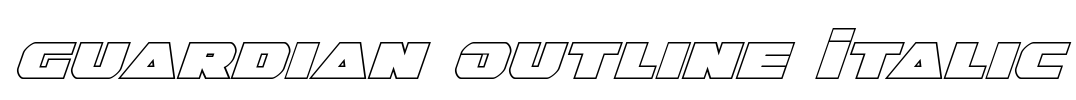 Guardian Outline Italic