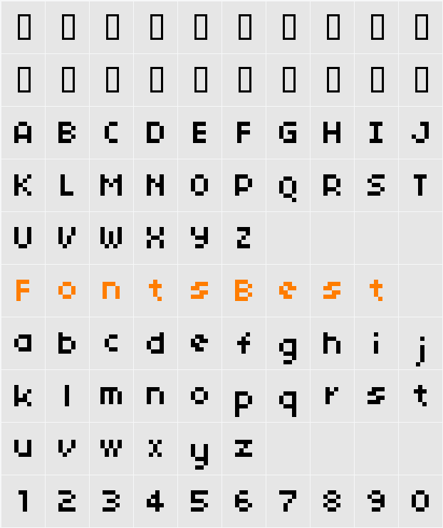 04b03 Character Map