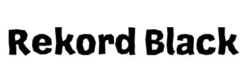 Rekord Black Font Image
