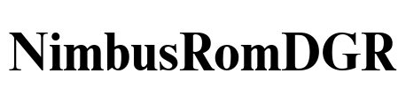 NimbusRomDGR Font Image